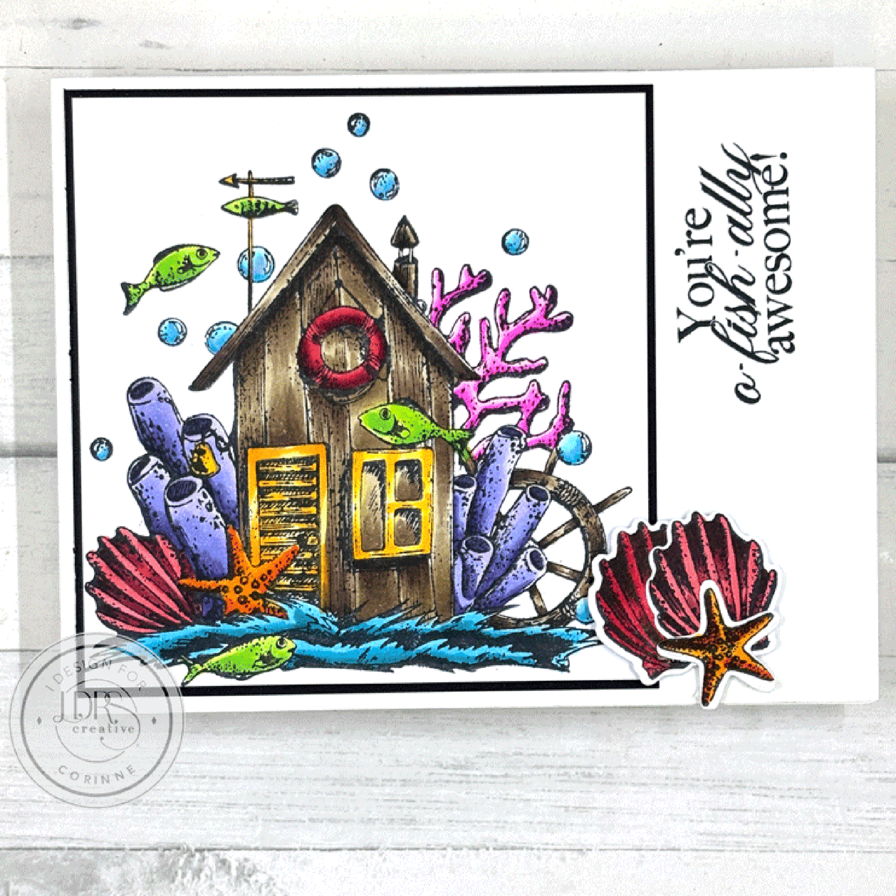 The Sea Shack 4x6 Stamps