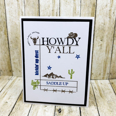 Wild West Collage 4x6 Stamps