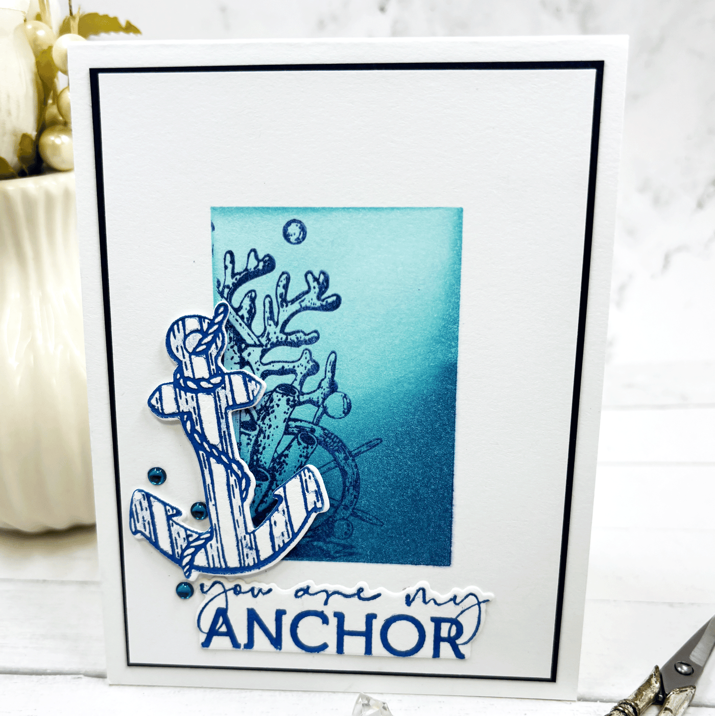 You Are My Anchor Impress-ion Press + Foil Plates and Coordinating Dies Bundle