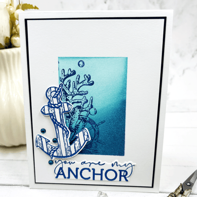 You Are My Anchor Impress-ion Press + Foil Plates and Coordinating Dies Bundle