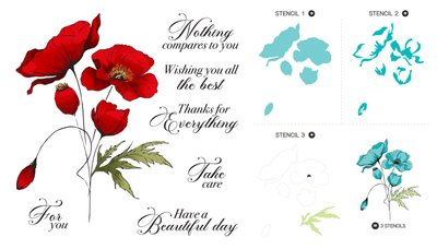 Delicate Stems Stamps and Layering Stencils Bundle