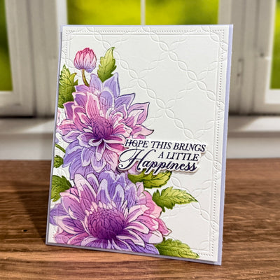 Delightful Dahlias 6x8 Stamps
