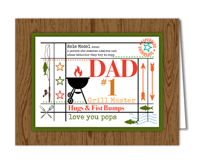 All About Dad 4x6 Stamps