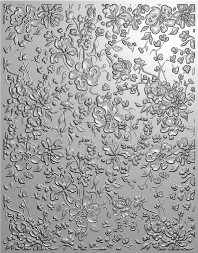 Romantic Floral 3D Embossing Folder