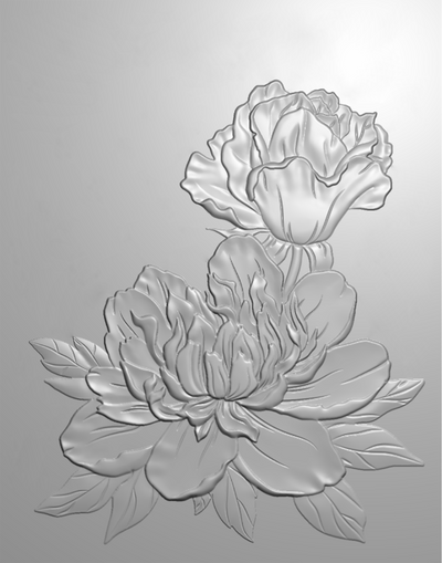 Tufted Petals 3D Embossing Folder