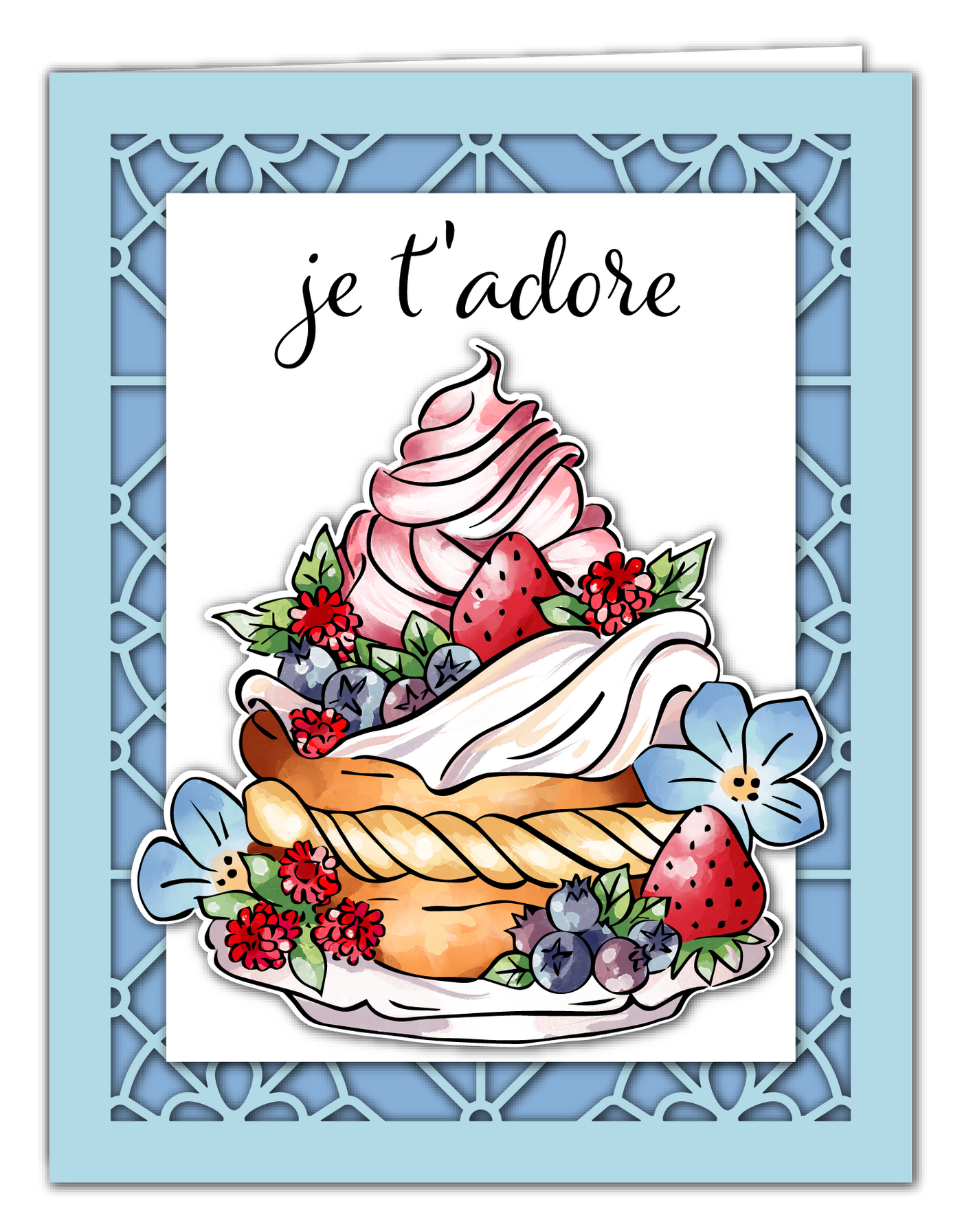 French Patisserie Stamps, Layering Stencils, and Coordinating Dies Bundle