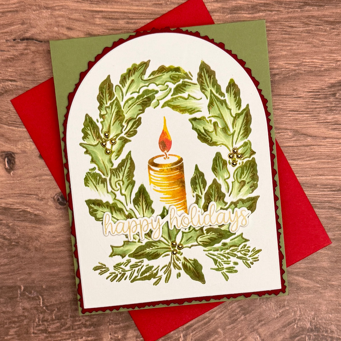 Happy Holidays Impress-ion Press + Foil Plates and Coordinating Dies Bundle