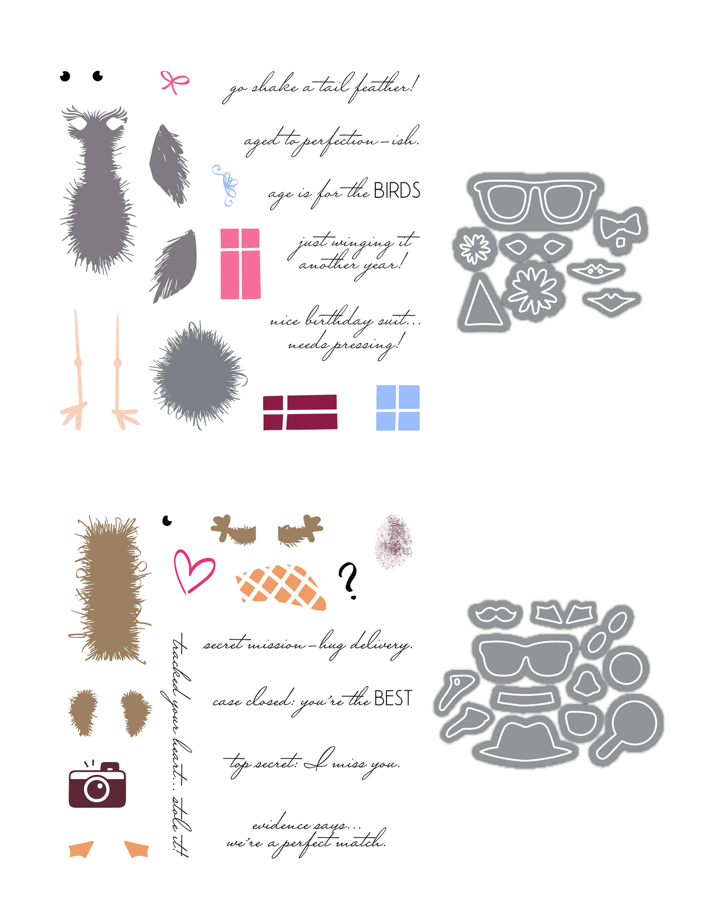 Fuzzy Wuzzies Birthday Suit and Under Cover Bundle