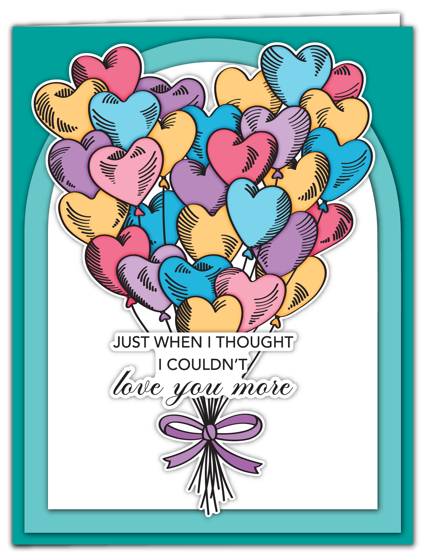 Heart Balloon Bouquet Impress-ion Press + Foil Plates, Dies, and Layering Stencils Bundle