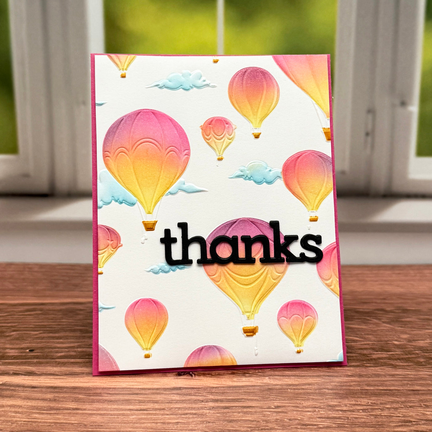 Hot Air Balloons 3D 6x6 Embossing Folder