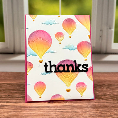 Hot Air Balloons 3D 6x6 Embossing Folder