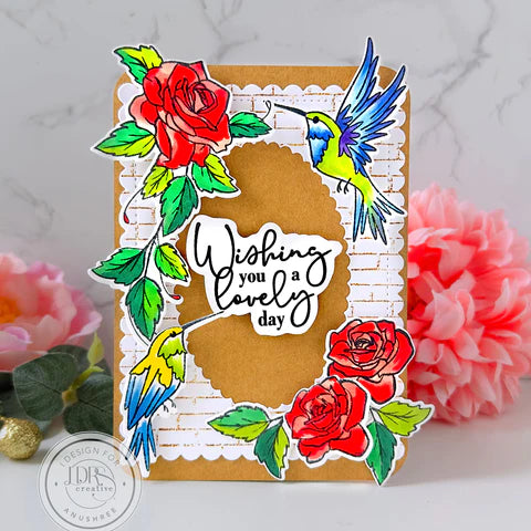Trailing Hummingbird Stamps, Dies, and Layering Stencils Bundle