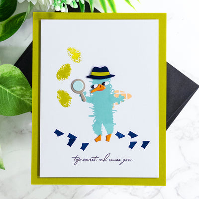 Fuzzy Wuzzies Under Cover Add-On 4x4 Stamps and Coordinating Dies