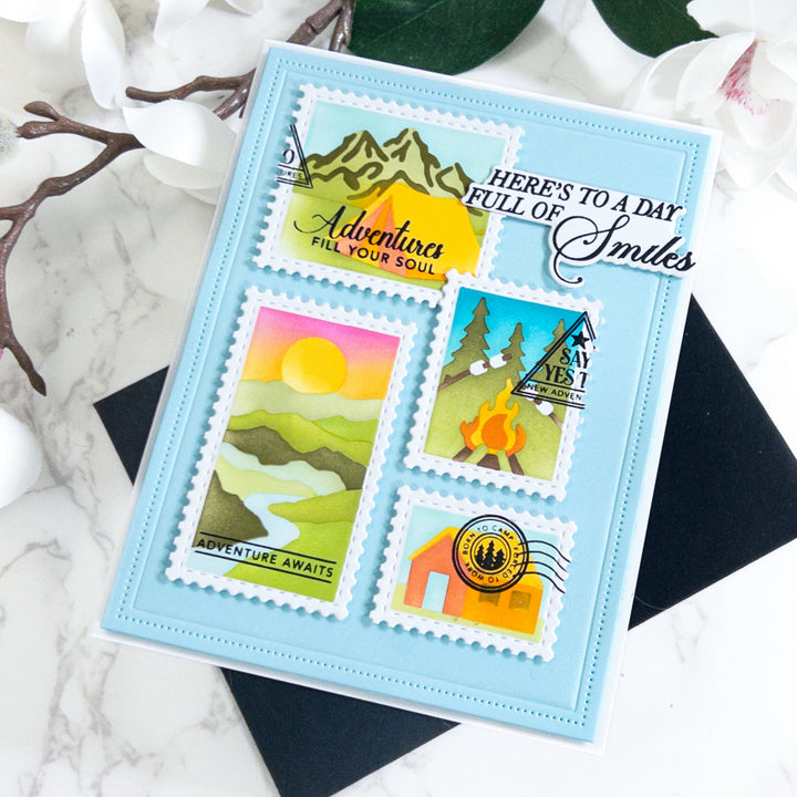 Great Outdoors Postage Collage 4x6 Stamps – LDRS Creative