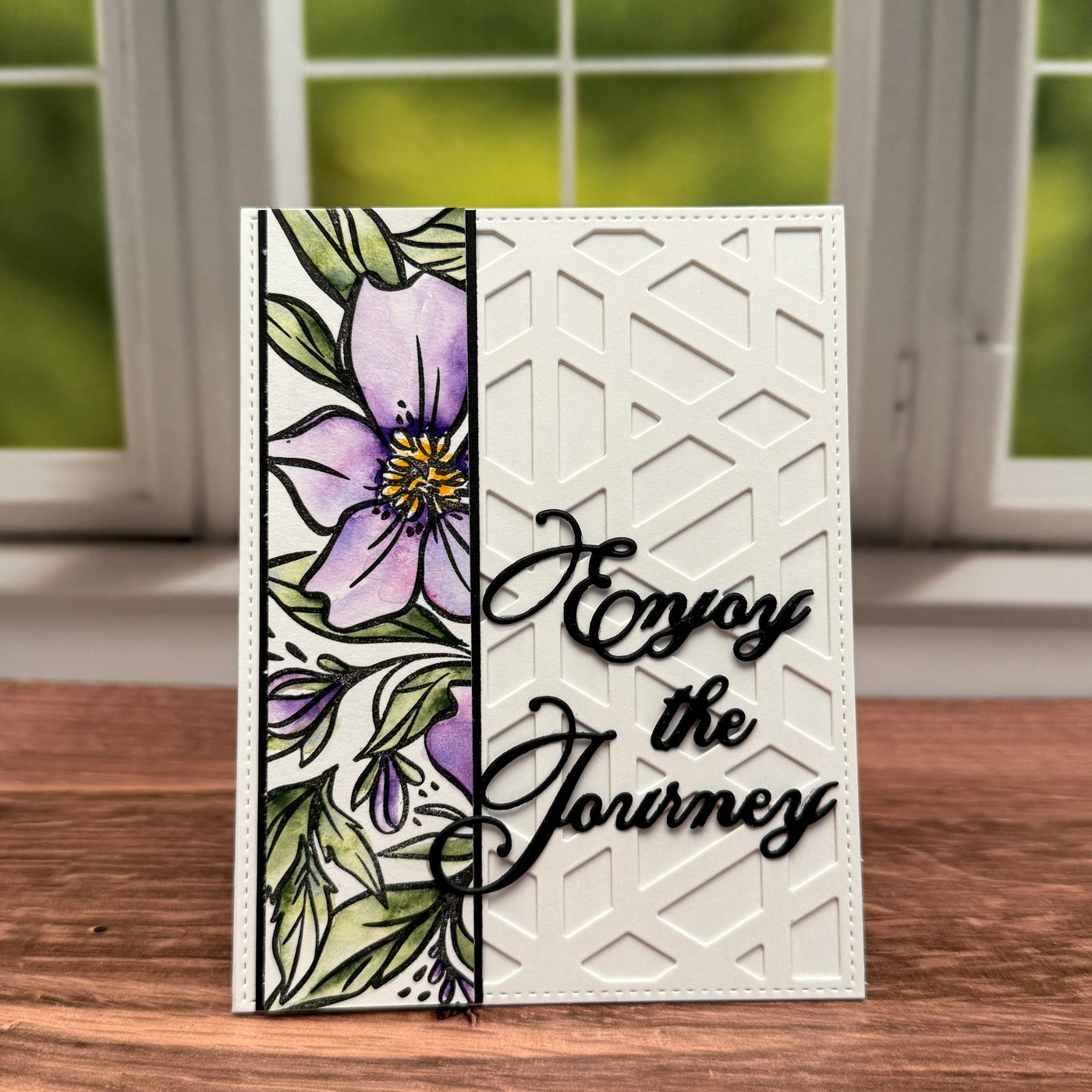 In the Garden Background 5x7 Stamp