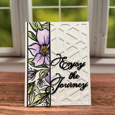 In the Garden Background 5x7 Stamp