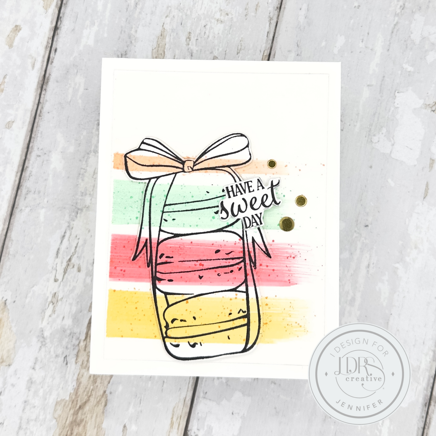 Macarons Stamps and Coordinating Dies Bundle
