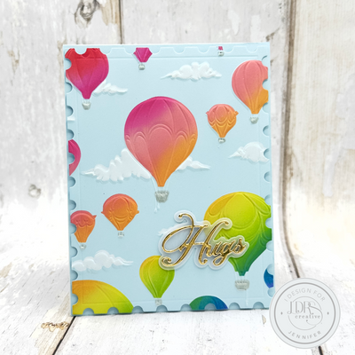 Hot Air Balloons 3D 6x6 Embossing Folder