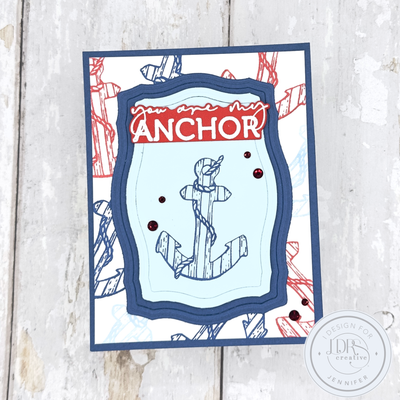 You Are My Anchor Impress-ion Press + Foil Plates and Coordinating Dies Bundle