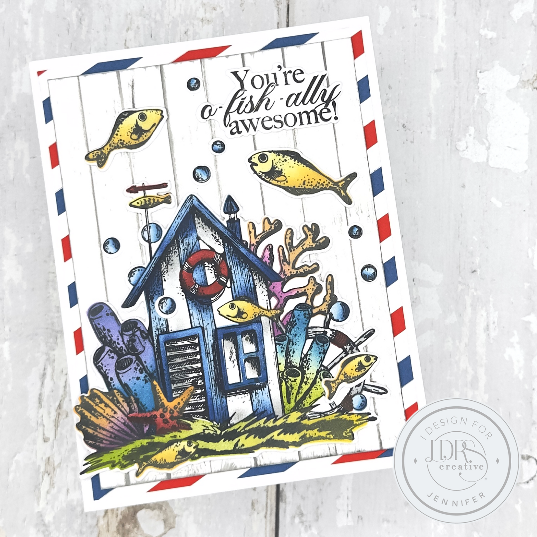 The Sea Shack 4x6 Stamps
