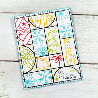 Christmas Puzzle Stamps and Stencil Bundle