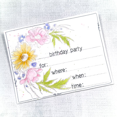 Invitation 3x4 Stamp