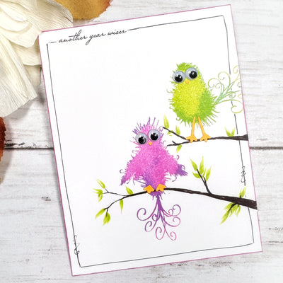 PRE-ORDER:  Fuzzy Wuzzies 4x6 Stamps and Coordinating Dies