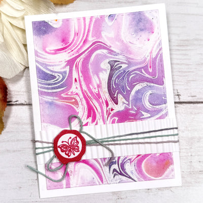 Liquid Marble Background 5x7 Stamp