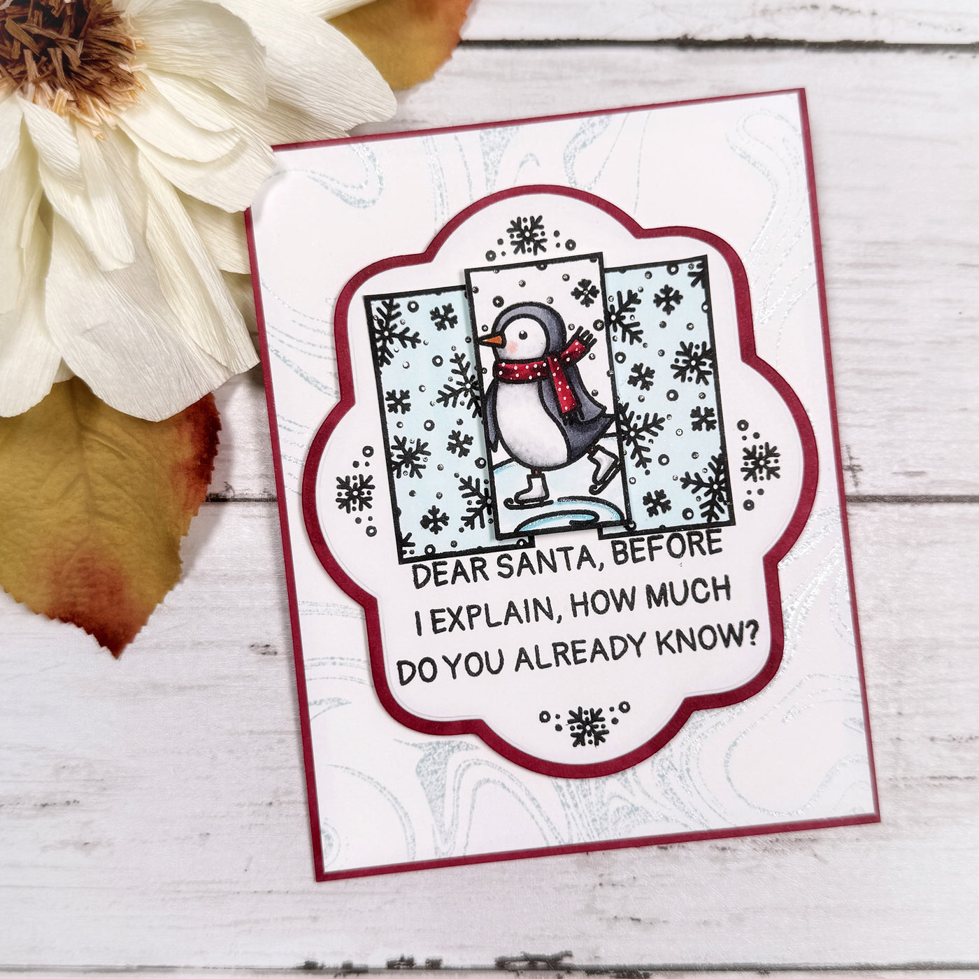 Liquid Marble Background 5x7 Stamp