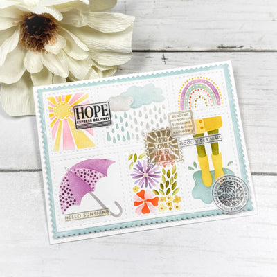 Nested Postage Collage Dies