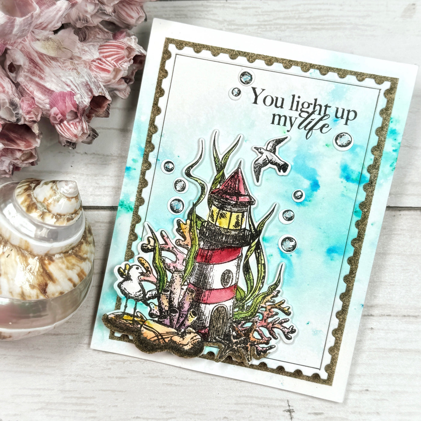 Lighthouse Stamps, Layering Stencils, and Coordinating Dies Bundle