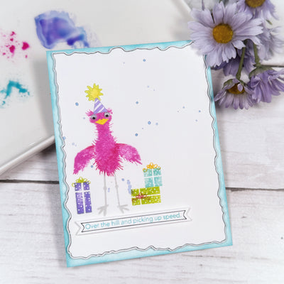 Fuzzy Wuzzies Birthday Suit Add-On 4x4 Stamps and Coordinating Dies