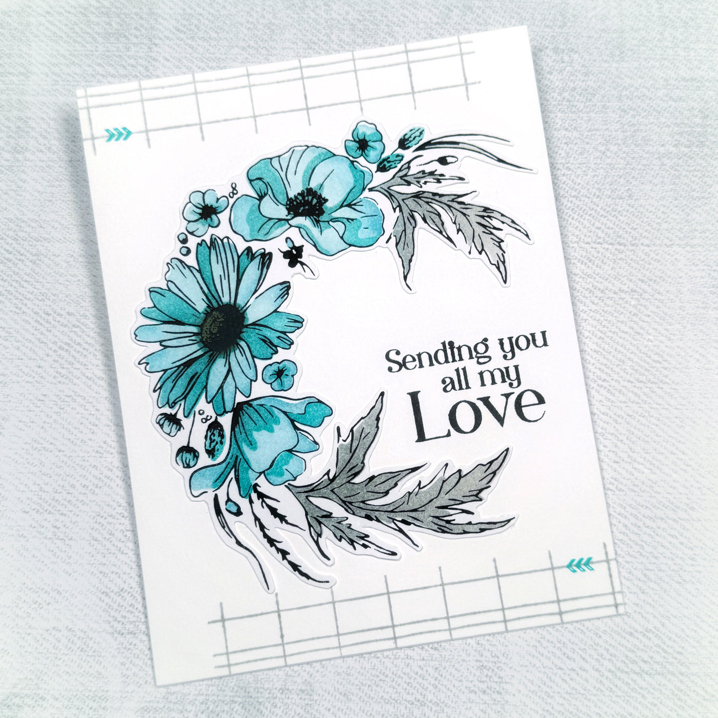 Wildflower Wreath Impress-ion Press + Foil Plates and Layering Stencils Bundle