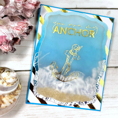 You Are My Anchor Impress-ion Press + Foil Plates and Coordinating Dies Bundle