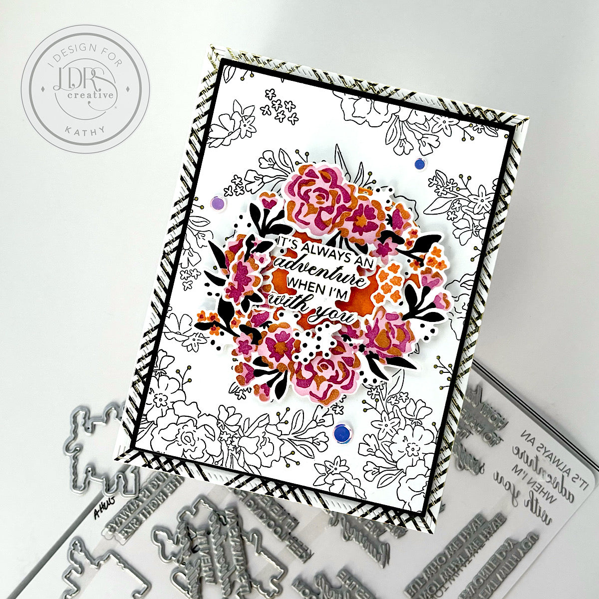 Floral Swag Layering Stencils - 4 Pack