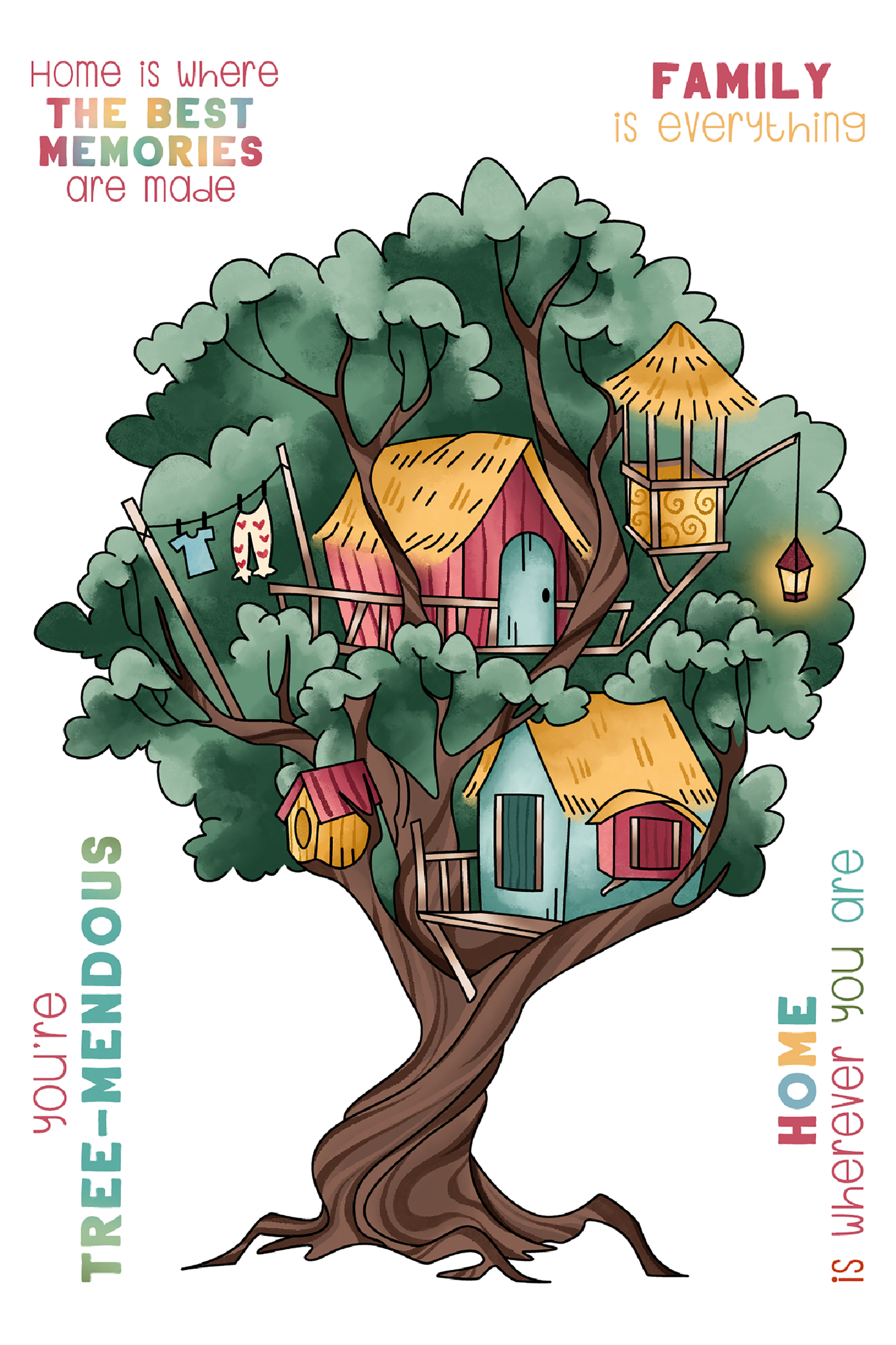 Treehouse 4x6 Stamps and Coordinating Dies Bundle