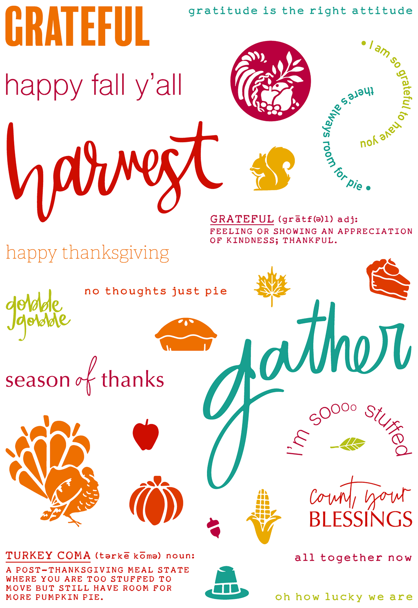 Good Cheer Collage Stamps Bundle