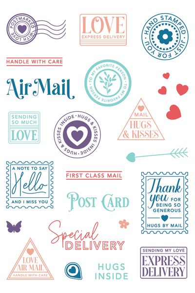 Good Cheer Postage Collage Stamps Bundle