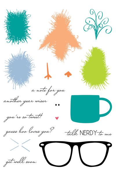 PRE-ORDER:  Fuzzy Wuzzies 4x6 Stamps and Coordinating Dies