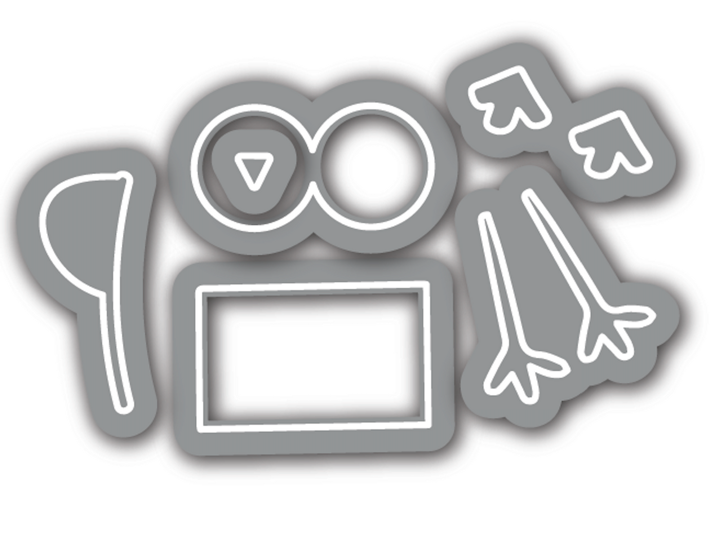 PRE-ORDER:  Fuzzy Wuzzies 4x6 Stamps and Coordinating Dies
