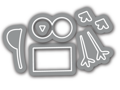 PRE-ORDER:  Fuzzy Wuzzies 4x6 Stamps and Coordinating Dies