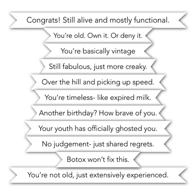 Snarky Birthday II Stack Stamp