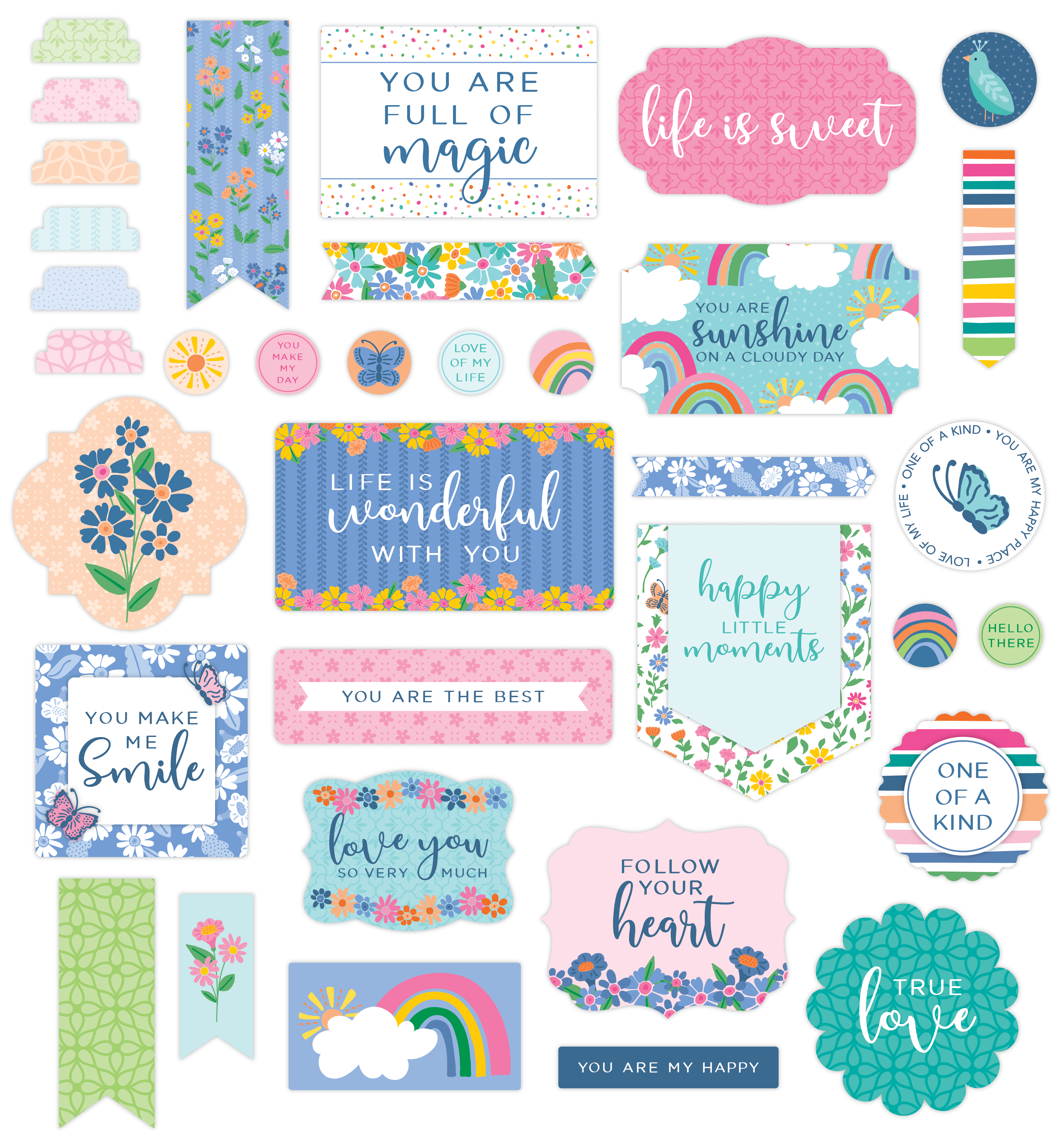 Beautiful Day Tag Ephemera Pieces – LDRS Creative