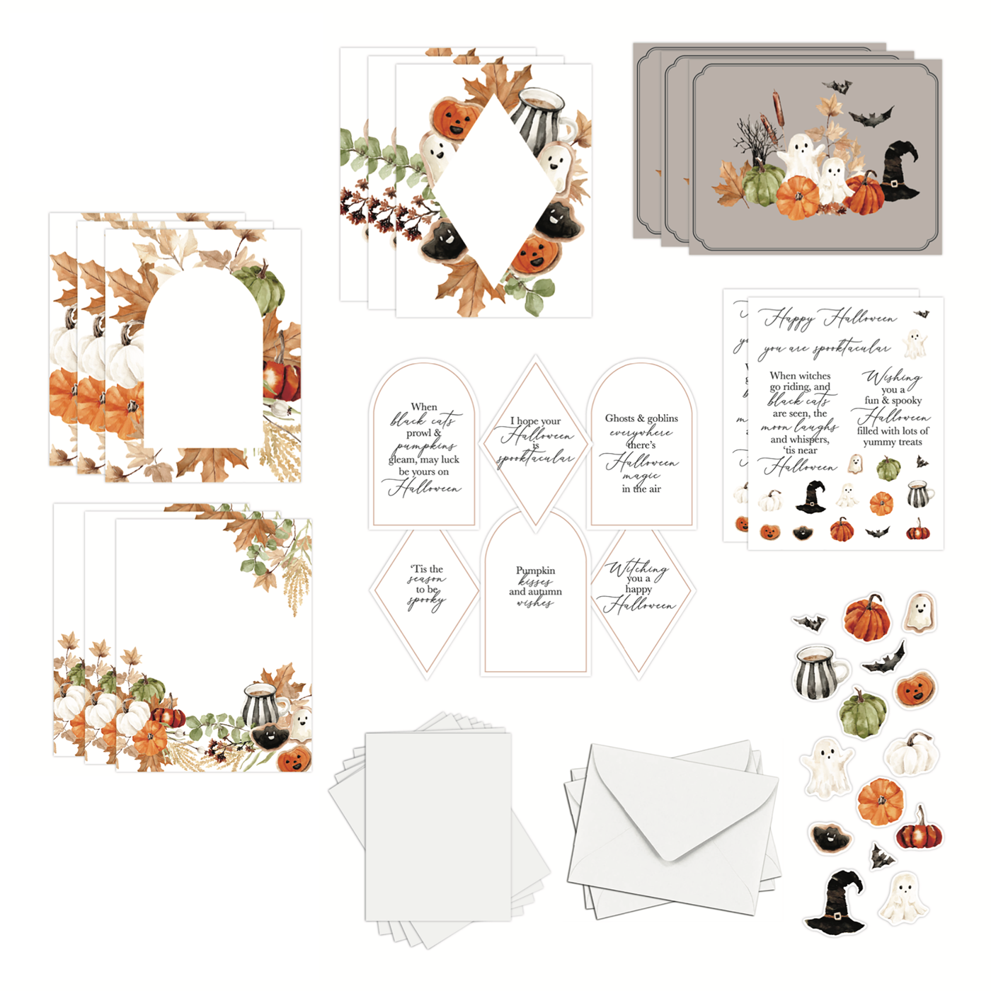 Cozy Halloween Card Kit