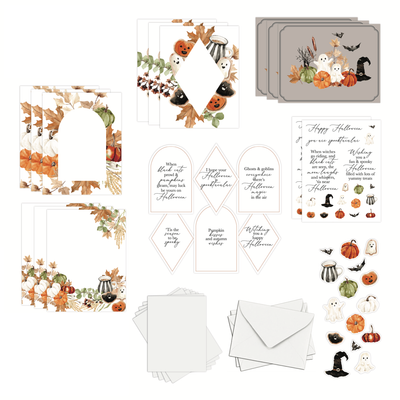 Cozy Halloween Card Kit