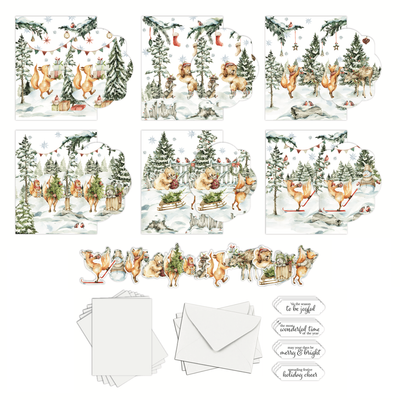 Woodland Christmas Card Kit