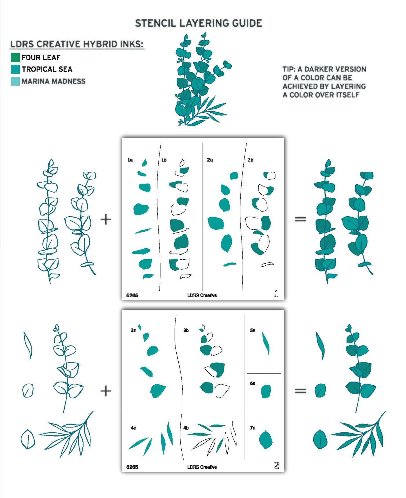 Eucalyptus Layering Stencils