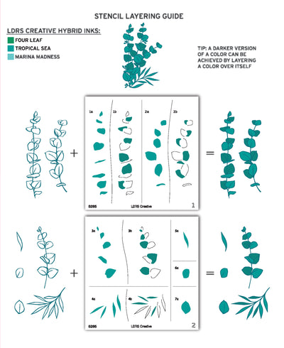 Eucalyptus Layering Stencils