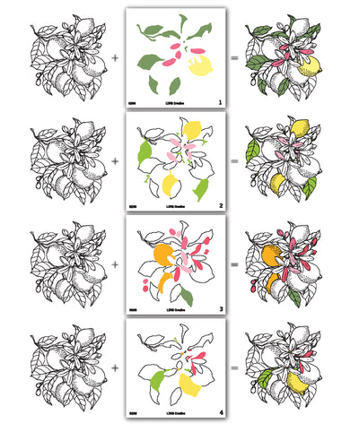 Fruit Tree Layering Stencils