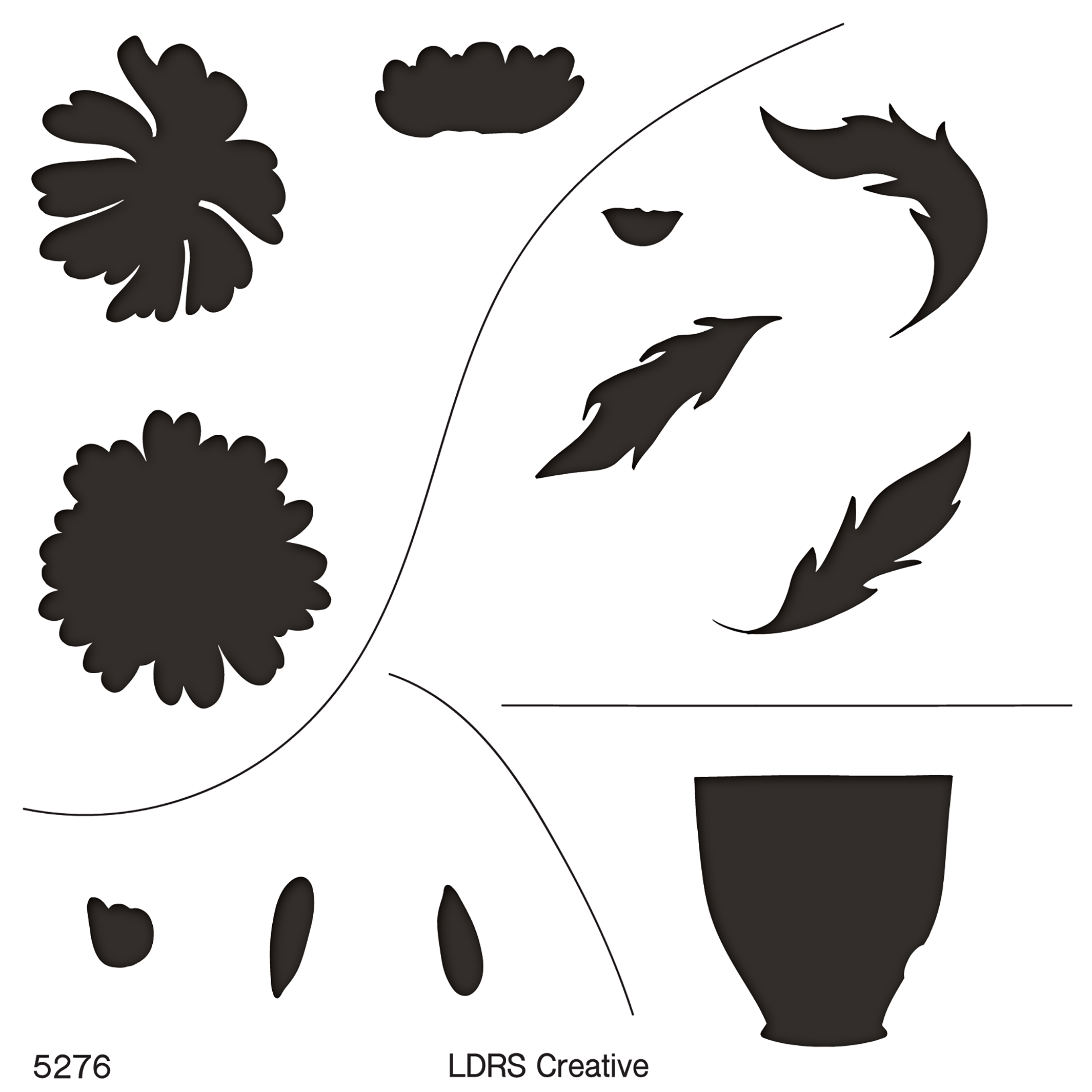 Fresh Cut Daisies Mask Stencil – LDRS Creative